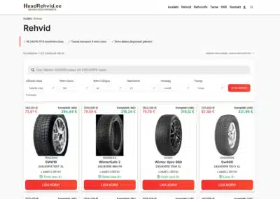 HeadRehvid.ee - Suur valik suverehve ja talverehve leiad Head Rehvid veebipoest. Tasuta tarne koju või rehvipunkti. Rehvide müük: suverehvid, talverehvid, mudarehvid.