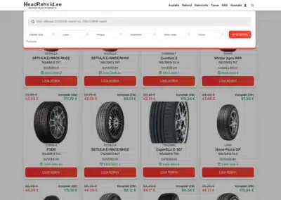 HeadRehvid.ee - Suur valik suverehve ja talverehve leiad Head Rehvid veebipoest. Tasuta tarne koju või rehvipunkti. Rehvide müük: suverehvid, talverehvid, mudarehvid.