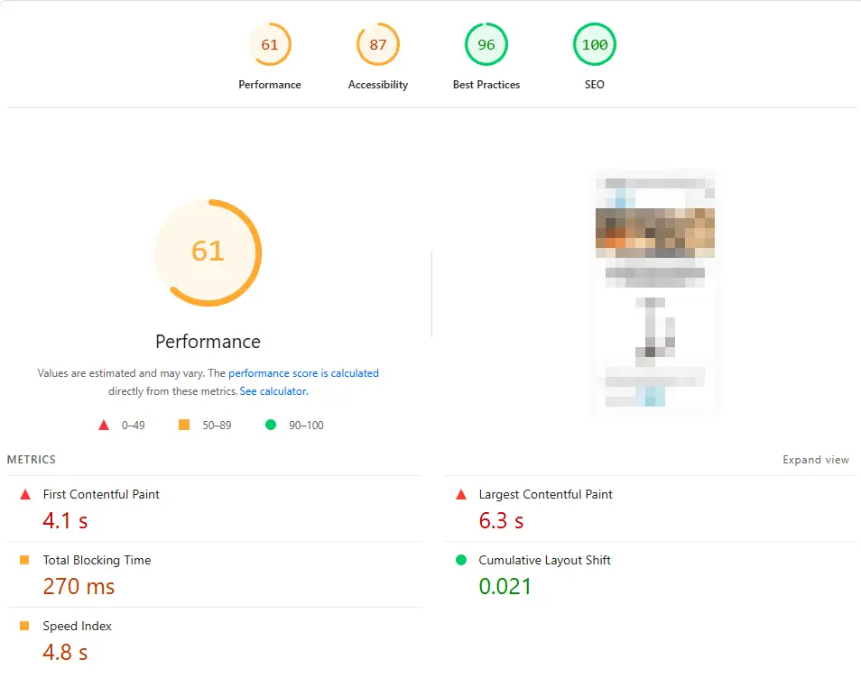 Wordpress veebileht on aeglane. Google Page Speed Insights.
